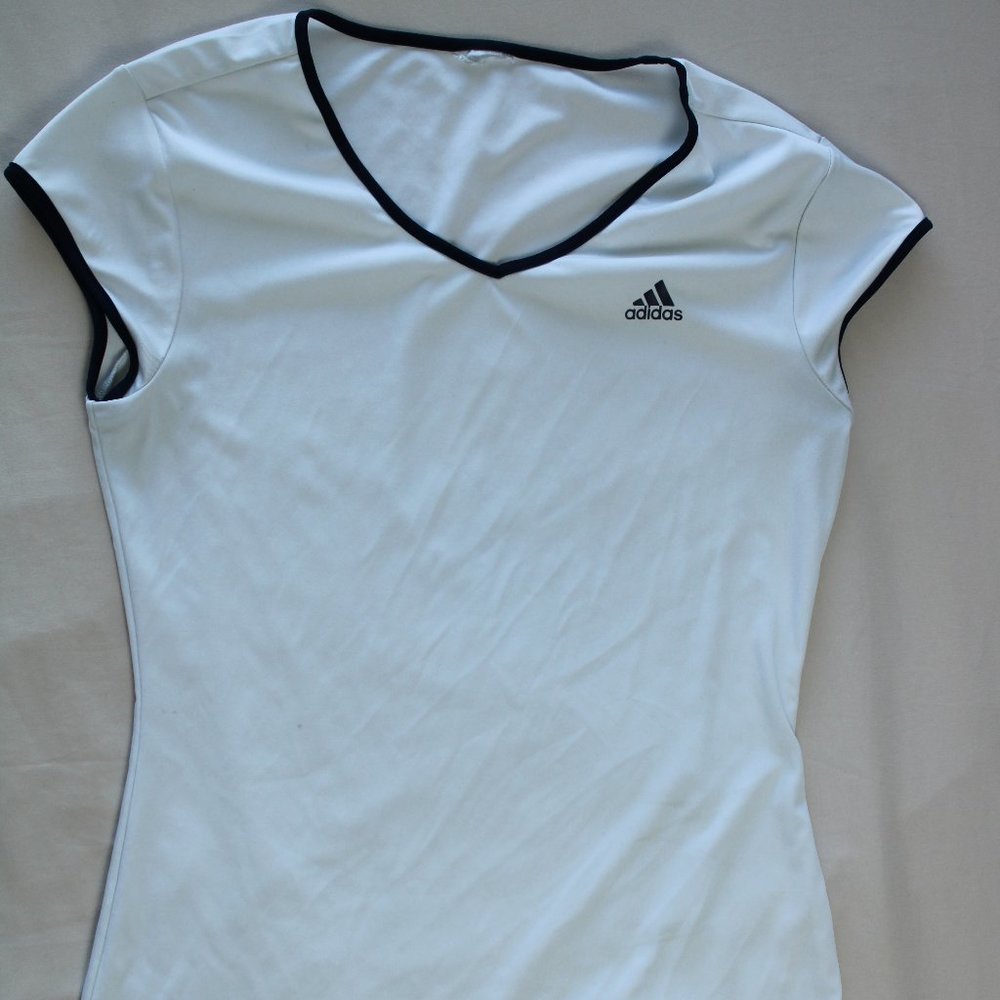 Adida's White Athletic Shirt Cap Short Sleeve